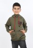 Jungen-Sweatshirt „Masked“ mit Kapuze und Tasche