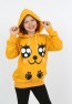 Kız Çocuk Baskılı Kapüşonlu Cepli Sweatshirt