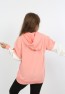 Kız Çocuk Baskılı Kapüşonlu Cepli Sweatshirt