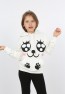 Kız Çocuk Baskılı Kapüşonlu Cepli Sweatshirt