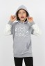 Kız Çocuk Baskılı Kapüşonlu Cepli Sweatshirt