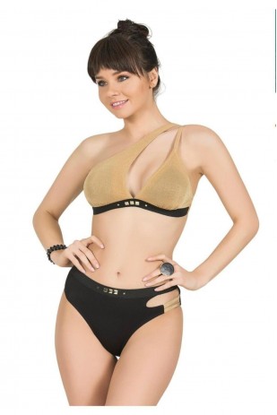 Endeep Kadın Bant Ve Taş Detaylı Bikini Takımı Endeep Kadın Bant Ve Taş Detaylı Bikini Takımı