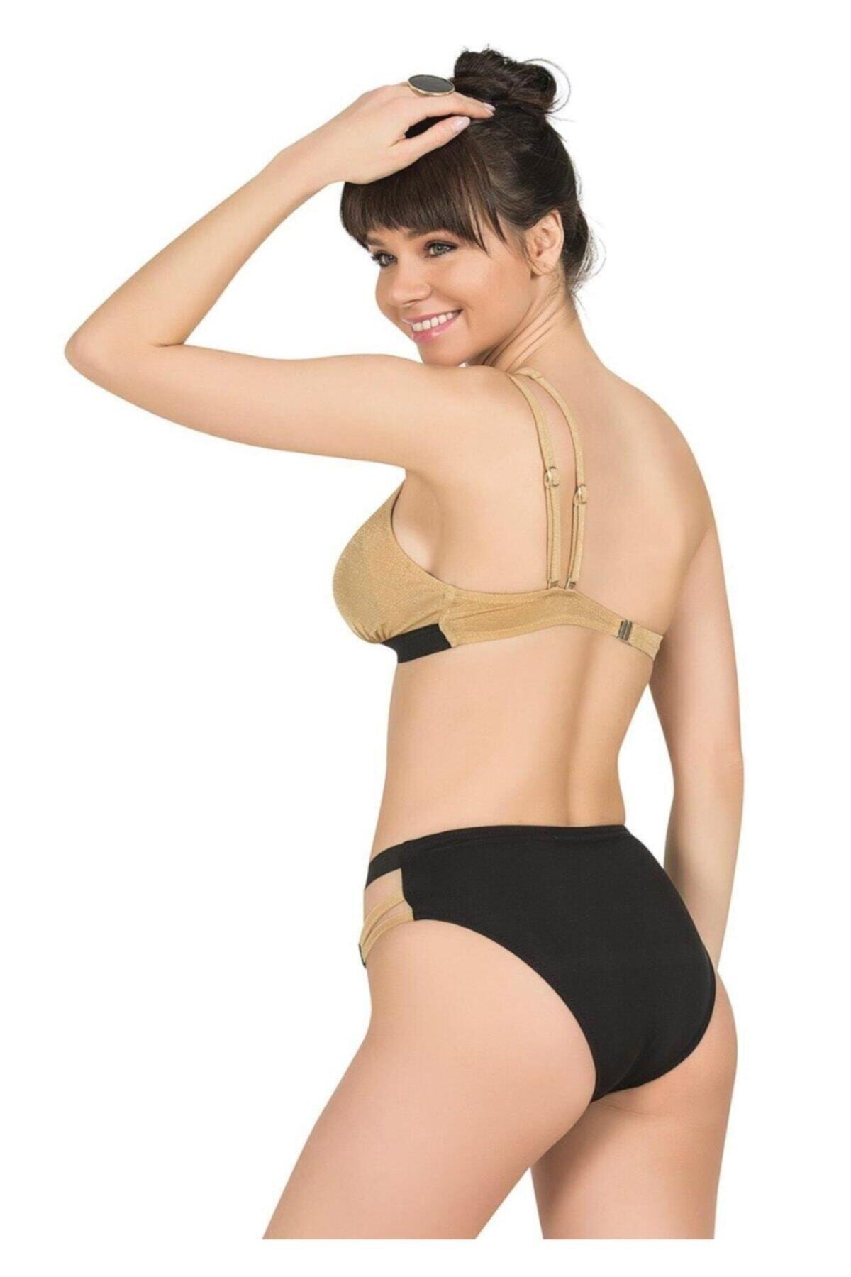 Endeep Womens Band and Stone Detailed Bikini Set