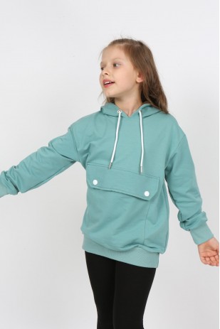 Детская толстовка с карманом и капюшоном