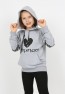 Çocuk Baskılı Kapüşonlu Cepli Sweatshirt