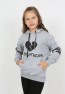 Çocuk Baskılı Kapüşonlu Cepli Sweatshirt
