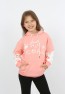 Kız Çocuk Baskılı Kapüşonlu Cepli Sweatshirt