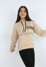 Kız Çocuk Önü Taş Detaylı Baskılı Sweatshirt