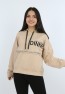 Kız Çocuk Önü Taş Detaylı Baskılı Sweatshirt