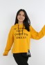 Kız Çocuk Yazı Baskılı Kapüşonlu Sweatshirt