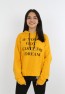 Kız Çocuk Yazı Baskılı Kapüşonlu Sweatshirt