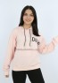 Kız Çocuk Önü Taş Detaylı Baskılı Sweatshirt