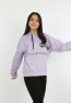 Kız Çocuk Önü Taş Detaylı Baskılı Sweatshirt