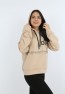 Kız Çocuk Önü Taş Detaylı Baskılı Sweatshirt