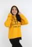 Kız Çocuk Yazı Baskılı Kapüşonlu Sweatshirt