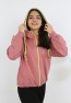 Kız Çocuk Ön Ve Arka Nakışlı Fermuarlı Cepli Sweatshirt