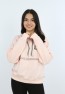 Kız Çocuk Önü Taş Detaylı Baskılı Sweatshirt