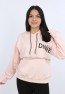 Kız Çocuk Önü Taş Detaylı Baskılı Sweatshirt