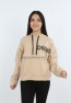 Kız Çocuk Önü Taş Detaylı Baskılı Sweatshirt