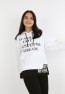 Kız Çocuk Yazı Baskılı Kapüşonlu Sweatshirt