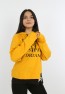 Kız Çocuk Yazı Baskılı Kapüşonlu Sweatshirt