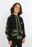 Erkek Çocuk Ön Ve Arka Baskılı Kapüşonlu Cepli Fermuarlı Sweatshirt
