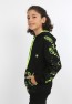 Erkek Çocuk Ön Ve Arka Baskılı Kapüşonlu Cepli Fermuarlı Sweatshirt
