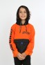 Erkek Çocuk Baskılı Kapüşonlu Cepli Sweatshirt