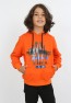Erkek Çocuk Baskılı Kapüşonlu Cepli Sweatshirt