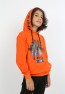 Erkek Çocuk Baskılı Kapüşonlu Cepli Sweatshirt