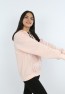 Kız Çocuk Yazı Baskılı Kapüşonlu Cepli Sweatshirt