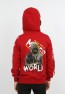 Erkek Çocuk Ön Ve Arka Baskılı Kapüşonlu Cepli Fermuarlı Sweatshirt