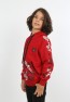 Erkek Çocuk Ön Ve Arka Baskılı Kapüşonlu Cepli Fermuarlı Sweatshirt