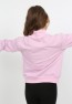 Kız Çocuk Ön Den Yarım Fermuarlı Baskılı Sweatshirt