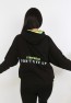 Kız Çocuk Ön Ve Arka Nakışlı Fermuarlı Cepli Sweatshirt
