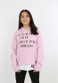 Kız Çocuk Yazı Baskılı Kapüşonlu Sweatshirt