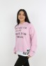Kız Çocuk Yazı Baskılı Kapüşonlu Sweatshirt