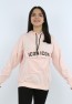 Kız Çocuk Yazı Baskılı Kapüşonlu Cepli Sweatshirt