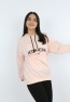 Kız Çocuk Yazı Baskılı Kapüşonlu Cepli Sweatshirt