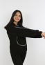 Kız Çocuk Yazı Baskılı Kapüşonlu Cepli Sweatshirt