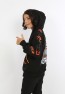 Erkek Çocuk Ön Ve Arka Baskılı Kapüşonlu Cepli Fermuarlı Sweatshirt
