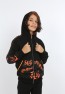 Erkek Çocuk Ön Ve Arka Baskılı Kapüşonlu Cepli Fermuarlı Sweatshirt