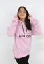 Kız Çocuk Yazı Baskılı Kapüşonlu Cepli Sweatshirt