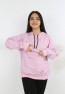 Kız Çocuk Yazı Baskılı Kapüşonlu Cepli Sweatshirt