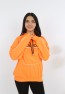 Kız Çocuk Yazı Baskılı Kapüşonlu Cepli Sweatshirt
