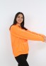 Kız Çocuk Yazı Baskılı Kapüşonlu Cepli Sweatshirt
