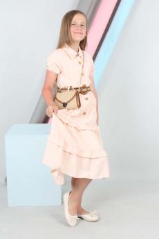 Çantalı Kemerli Elbise