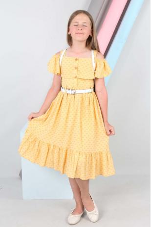 Платье-рюкзак с поясом