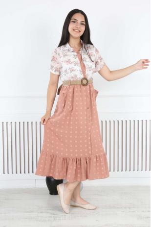 Garson Kemerli Elbise