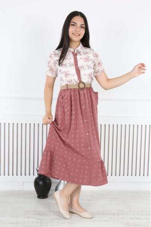 Платье официанта с поясом